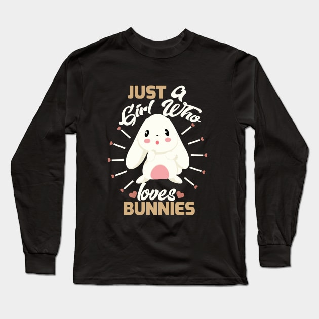 just a girl who loves bunnies Long Sleeve T-Shirt by youki